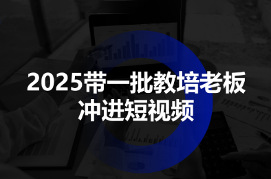 2025带一批教培老板冲进短视频网创项目-知识付费-在线课程-自媒体创业-网络副业-优利资源优利资源网