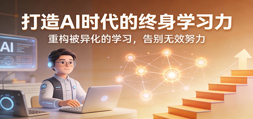 打造AI时代的终身学习力：重构被异化的学习，告别无效努力网创项目-知识付费-在线课程-自媒体创业-网络副业-优利资源优利资源网