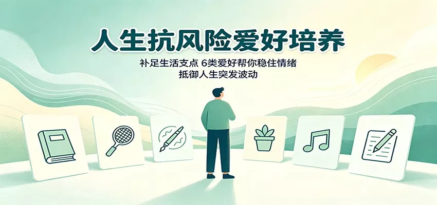人生抗风险爱好培养：补足生活支点，6类爱好帮你稳住情绪，抵御人生突发波动网创项目-知识付费-在线课程-自媒体创业-网络副业-优利资源优利资源网