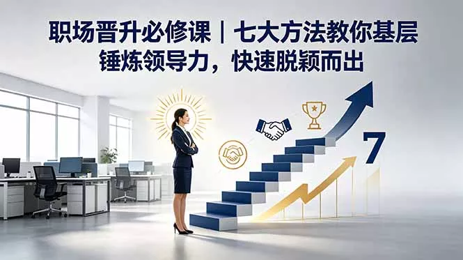 付费文章：职场晋升必修课｜七大方法教你基层锤炼领导力，快速脱颖而出网创项目-知识付费-在线课程-自媒体创业-网络副业-优利资源优利资源网