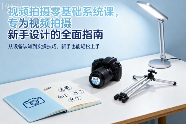 视频拍摄零基础系统课，专为视频拍摄新手设计的全面指南网创项目-知识付费-在线课程-自媒体创业-网络副业-优利资源优利资源网