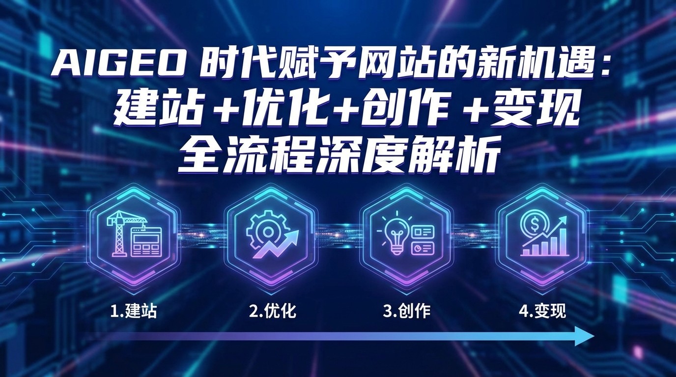 AIGEO+时代赋予网站的新机遇：建站+优化+创作+变现+全流程深度解析网创项目-知识付费-在线课程-自媒体创业-网络副业-优利资源优利资源网