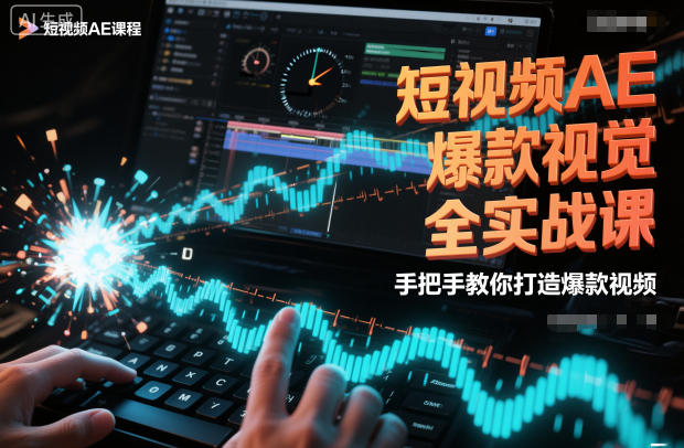 短视频AE爆款视觉全实战课，手把手教你打造爆款视频网创项目-知识付费-在线课程-自媒体创业-网络副业-优利资源优利资源网
