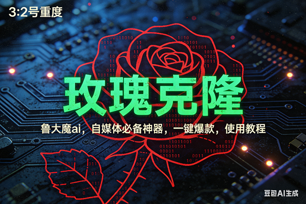 （17206期）玫瑰克隆神器，ai鲁大魔，自媒体必备工具，一键爆款神器，详细教程。网创项目-知识付费-在线课程-自媒体创业-网络副业-优利资源优利资源网