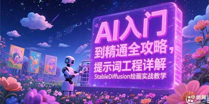 （15181期）AI入门到精通全攻略，提示词工程详解，StableDiffusion绘画实战教学网创项目-知识付费-在线课程-自媒体创业-网络副业-优利资源优利资源网