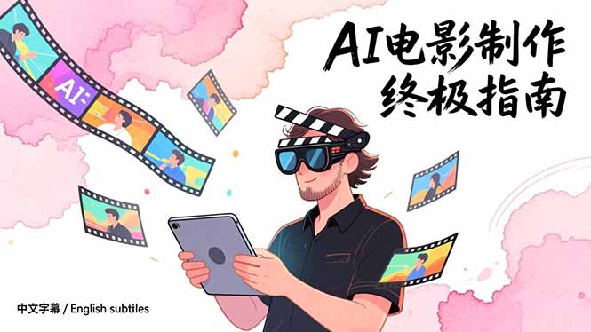AI电影制作终极指南：从创意到成片，系统掌握智能影视全流程实战课(中英字幕网创项目-知识付费-在线课程-自媒体创业-网络副业-优利资源优利资源网