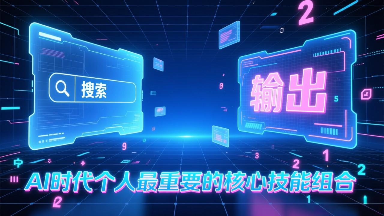 付费文章：AI时代个人最重要的核心技能组合：“输出能力”和“搜索能力”网创项目-知识付费-在线课程-自媒体创业-网络副业-优利资源优利资源网