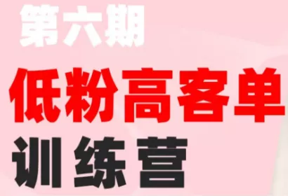 珠丽Julie·小红书低粉高客单训练营(第六期)网创项目-知识付费-在线课程-自媒体创业-网络副业-优利资源优利资源网