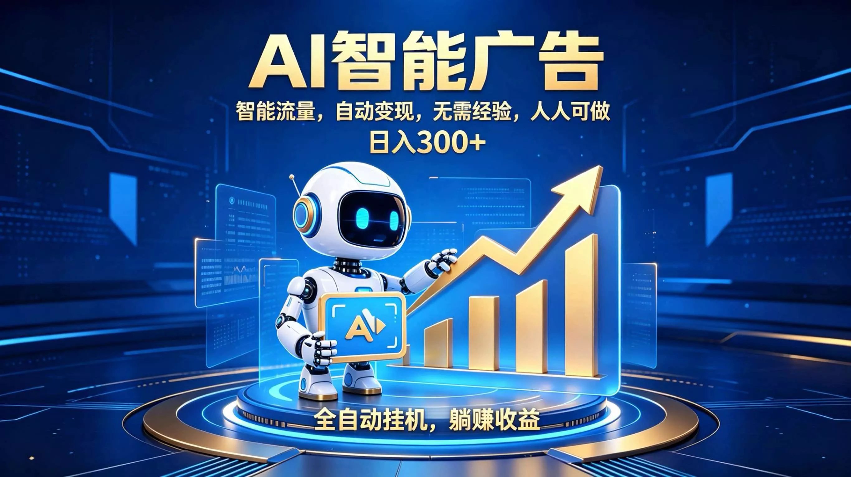 轻资产新赛道,全自动AI广告,打造持续收益 轻资产新赛道,全自动AI广告,打造持续收益