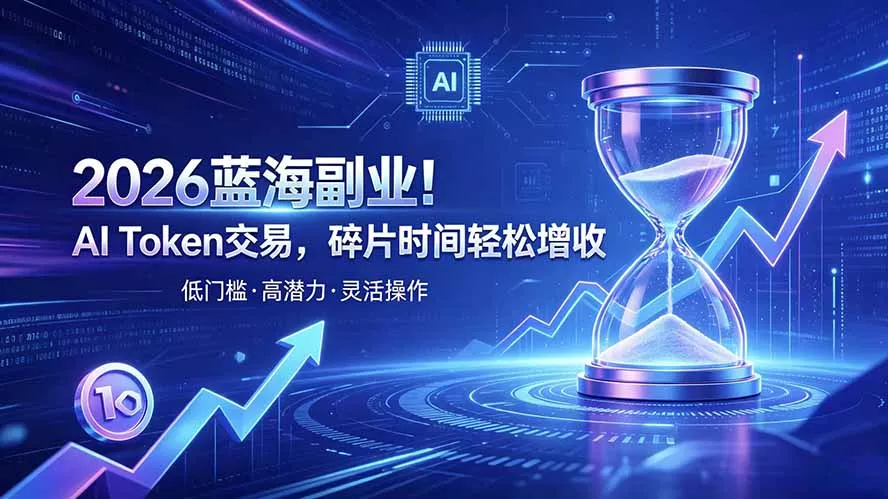 AI Token算力赛道！普通人可入局的数字副业网创项目-知识付费-在线课程-自媒体创业-网络副业-优利资源优利资源网