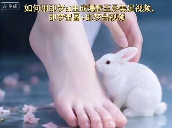 如何用即梦ai生成爆款玉足美足视频，即梦出图+即梦出视频，快速涨粉网创项目-知识付费-在线课程-自媒体创业-网络副业-优利资源优利资源网