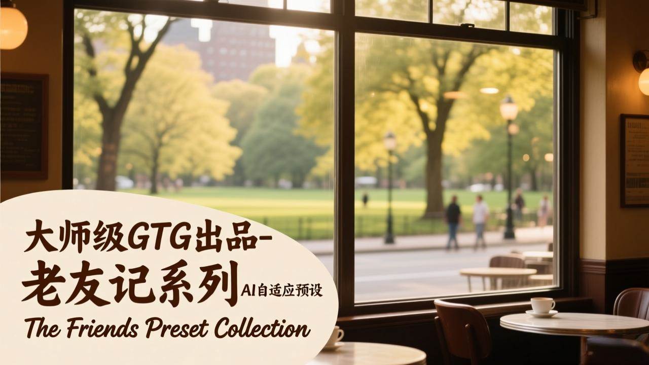 （17403期）大师级GTG出品-老友记系列AI自适应预设The Friends Preset Collection网创项目-知识付费-在线课程-自媒体创业-网络副业-优利资源优利资源网