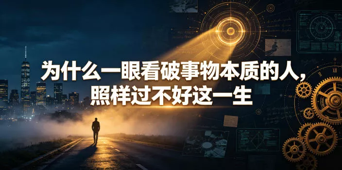 付费文章：为什么一眼看破事物本质的人，照样过不好这一生网创项目-知识付费-在线课程-自媒体创业-网络副业-优利资源优利资源网
