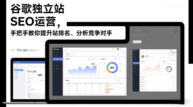 谷歌独立站SEO运营，手把手教你提升网站排名、分析竞争对手(更新2026)网创项目-知识付费-在线课程-自媒体创业-网络副业-优利资源优利资源网