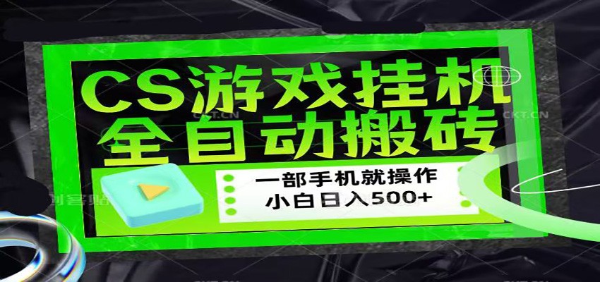 CSGO游戏挂机捡漏搬砖,超稳定的项目,带领1000+小白实现日入500+ CSGO游戏挂机捡漏搬砖,超稳定的项目,带领1000+小白实现日入500+