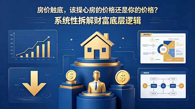 付费文章：房价触底，该操心房的价格还是你的价格？系统性拆解财富底层逻辑网创项目-知识付费-在线课程-自媒体创业-网络副业-优利资源优利资源网