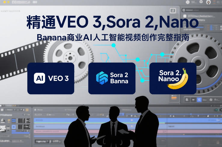 精通VEO 3，Sora 2，Nano Banana商业AI人工智能视频创作完整指南网创项目-知识付费-在线课程-自媒体创业-网络副业-优利资源优利资源网