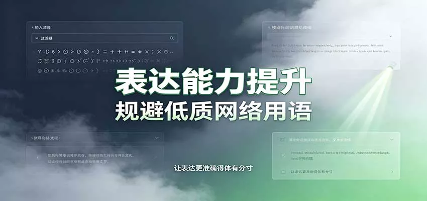 表达能力提升：语言塑造思想逻辑，规避低质网络用语，强化心智感知网创项目-知识付费-在线课程-自媒体创业-网络副业-优利资源优利资源网