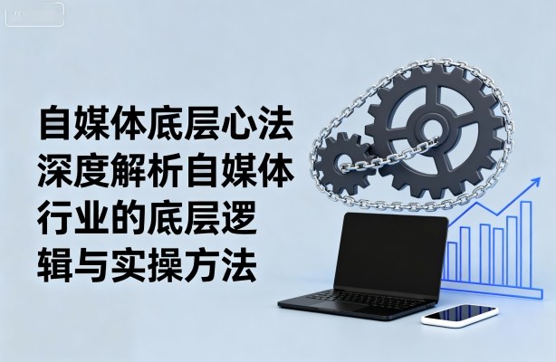 自媒体底层心法，深度解析自媒体行业的底层逻辑与实操方法网创项目-知识付费-在线课程-自媒体创业-网络副业-优利资源优利资源网