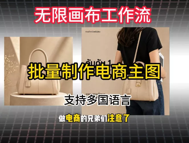 批量复刻电商爆款主图工作流搭建教学，批量下载，支持多国语言，不管是国内电商还是跨境店群都能用网创项目-知识付费-在线课程-自媒体创业-网络副业-优利资源优利资源网