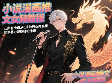 小说漫画推文女频教程，让所有小白从0成为行业内高手，简单暴力兼职轻松挣米网创项目-知识付费-在线课程-自媒体创业-网络副业-优利资源优利资源网