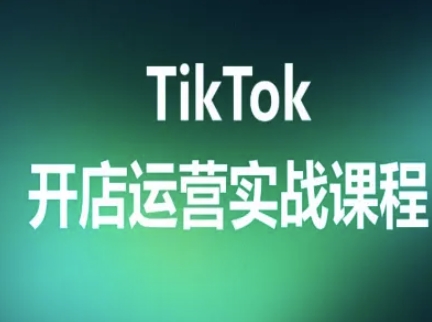TikTok开店运营实战课程，TK跨境电商实操全流程网创项目-知识付费-在线课程-自媒体创业-网络副业-优利资源优利资源网