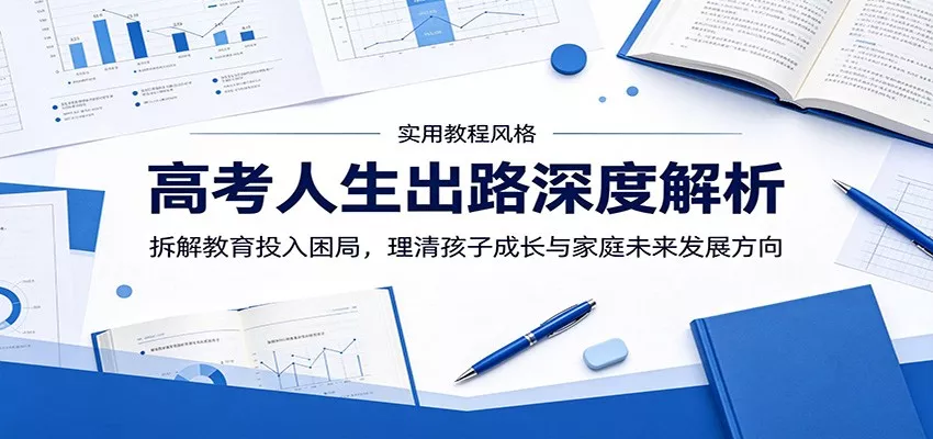 高考人生出路深度解析:拆解教育投入困局,理清孩子成长与家庭未来发展方向网创项目-知识付费-在线课程-自媒体创业-网络副业-优利资源优利资源网