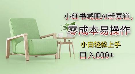 小红书减肥AI新赛道，零成本易操作，日入多张，小白轻松上手【揭秘】网创项目-知识付费-在线课程-自媒体创业-网络副业-优利资源优利资源网