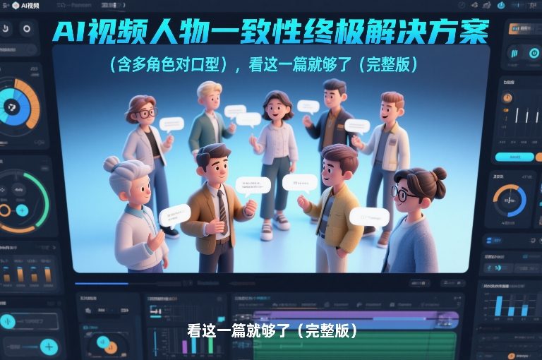 AI视频人物一致性终极解决方案（含多角色对口型），看这一篇就够了（完整版）网创项目-知识付费-在线课程-自媒体创业-网络副业-优利资源优利资源网