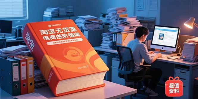 （15317期）淘宝无货源电商进阶指南，包含新人课、进阶课，配套资料，蓝海选品等网创项目-知识付费-在线课程-自媒体创业-网络副业-优利资源优利资源网