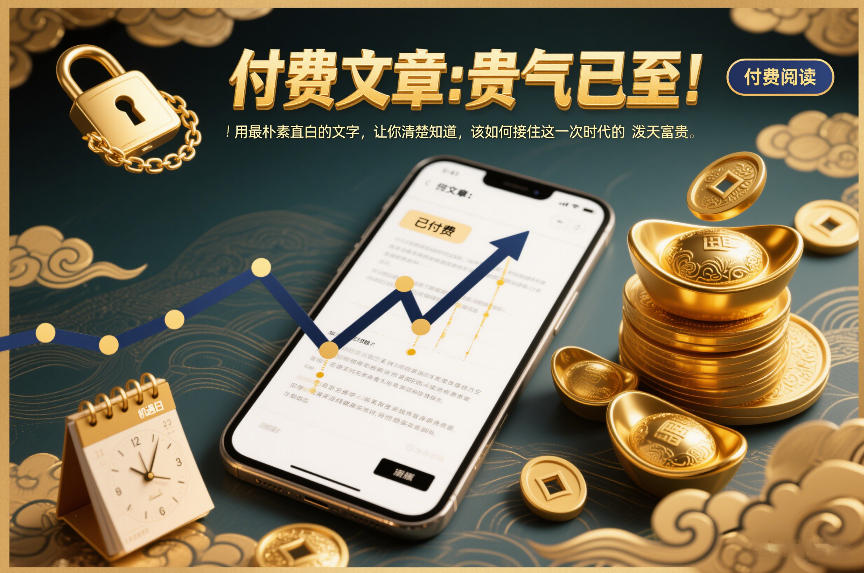 付费文章：贵气已至！用最朴素直白的文字，让你清楚知道，该如何接住这一次时代的泼天富贵网创项目-知识付费-在线课程-自媒体创业-网络副业-优利资源优利资源网