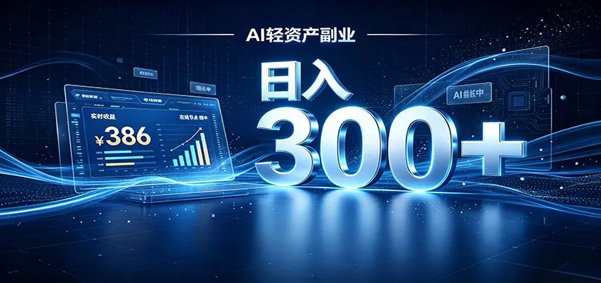 2026 AI轻资产风口，Token中转站小白可入局，日入300+网创项目-知识付费-在线课程-自媒体创业-网络副业-优利资源优利资源网