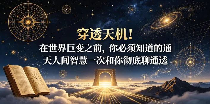 付费文章：穿透天机！在世界巨变之前，你必须知道的通天人间智慧一次和你彻底聊通透网创项目-知识付费-在线课程-自媒体创业-网络副业-优利资源优利资源网