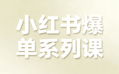 尼采老师·小红书爆单系列课网创项目-知识付费-在线课程-自媒体创业-网络副业-优利资源优利资源网