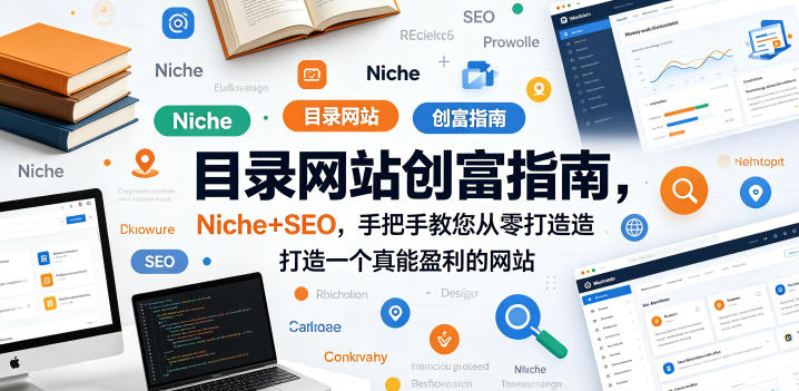 目录网站创富指南，Niche+SEO，手把手教您从零打造打造一个真能盈利的网站【原创双语字幕】网创项目-知识付费-在线课程-自媒体创业-网络副业-优利资源优利资源网
