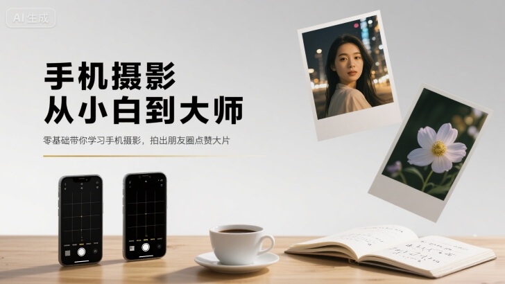 手机摄影从小白到大师，零基础带你学习手机摄影，拍出朋友圈点赞大片网创项目-知识付费-在线课程-自媒体创业-网络副业-优利资源优利资源网