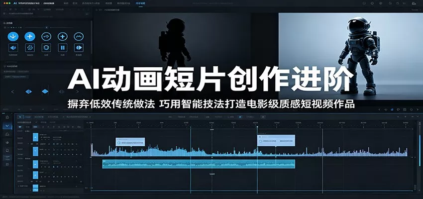 AI动画短片创作进阶：摒弃低效传统做法，巧用智能技法打造电影级质感短视频作品网创项目-知识付费-在线课程-自媒体创业-网络副业-优利资源优利资源网