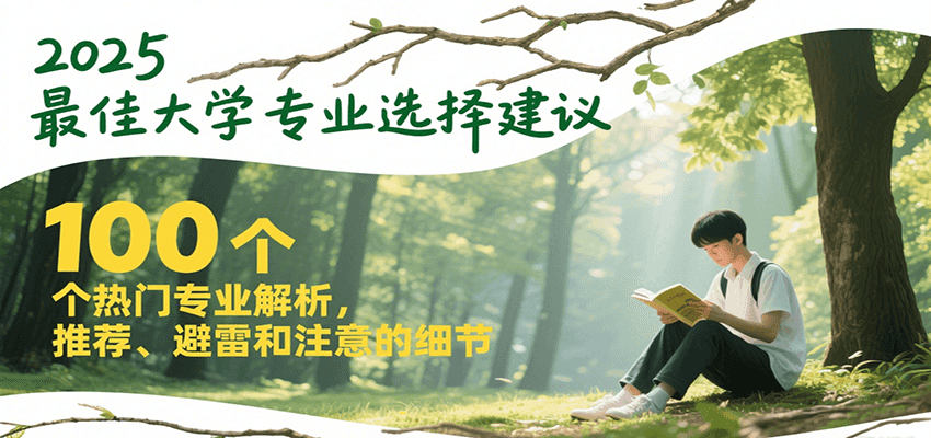 2025最佳大学专业选择建议，100个热门专业解析，推荐、避雷和注意的细节网创项目-知识付费-在线课程-自媒体创业-网络副业-优利资源优利资源网