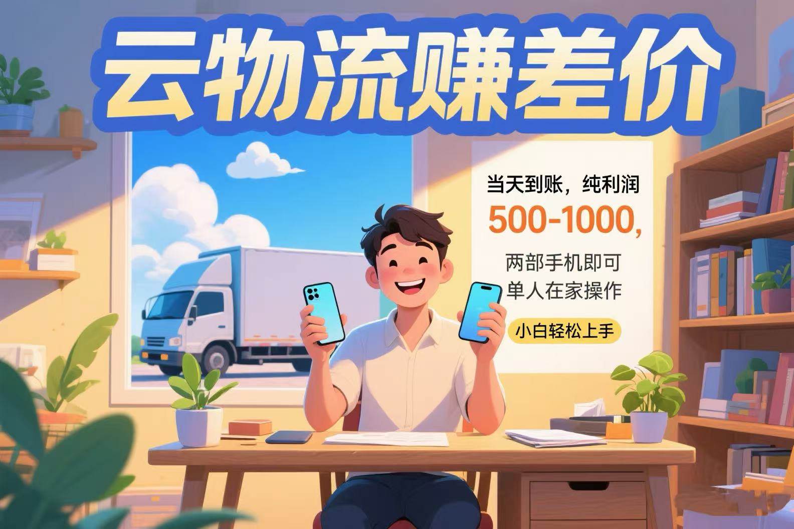 （15492期）云物流赚差价 当天到账纯利润500-1000 两部手机即可 可单人在家操作 小…网创项目-知识付费-在线课程-自媒体创业-网络副业-优利资源优利资源网