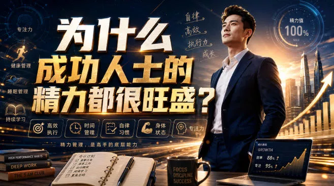 付费文章：为什么成功人士的精力都很旺盛？网创项目-知识付费-在线课程-自媒体创业-网络副业-优利资源优利资源网