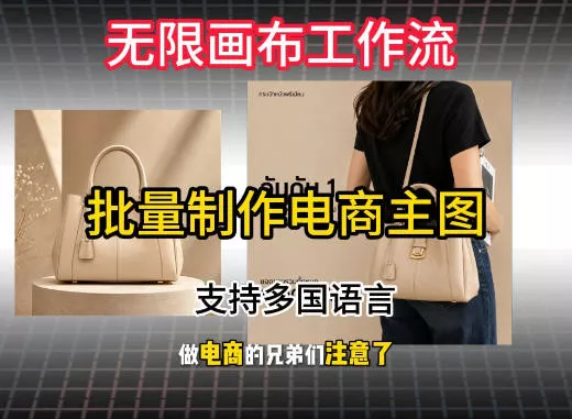 无限画布工作流搭建教程，一键电商主图批量制作，批量下载，支持多国语言网创项目-知识付费-在线课程-自媒体创业-网络副业-优利资源优利资源网