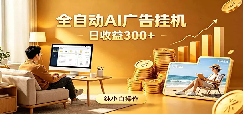 AI风口项目，全程解放双手，后台自动运行赚取收益，每天稳定收益300+网创项目-知识付费-在线课程-自媒体创业-网络副业-优利资源优利资源网