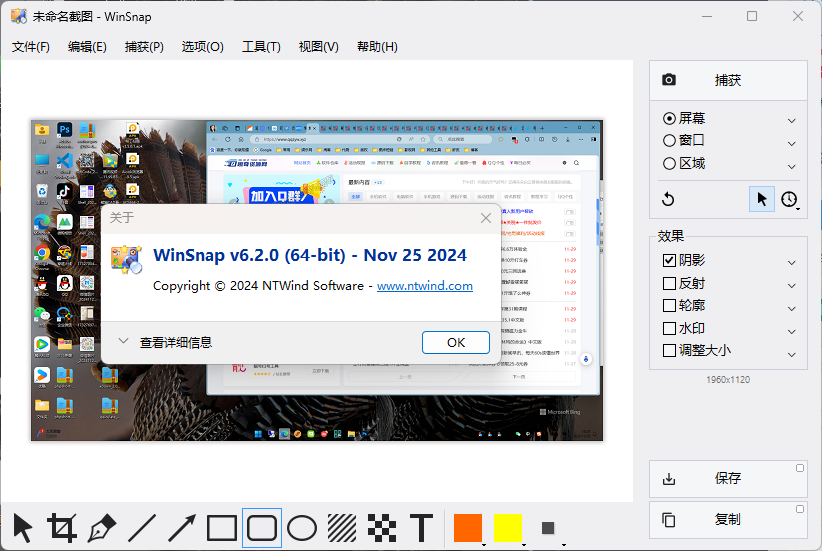截图神器 WinSnap v6.2.2绿色版网创项目-知识付费-在线课程-自媒体创业-网络副业-优利资源优利资源网