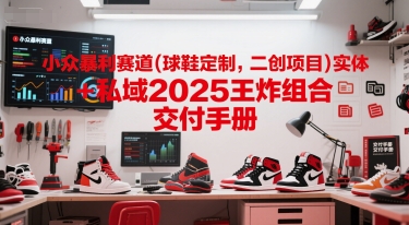 小众暴利赛道(球鞋定制，二创项目)实体+私域2025王炸组合 交付手册网创项目-知识付费-在线课程-自媒体创业-网络副业-优利资源优利资源网