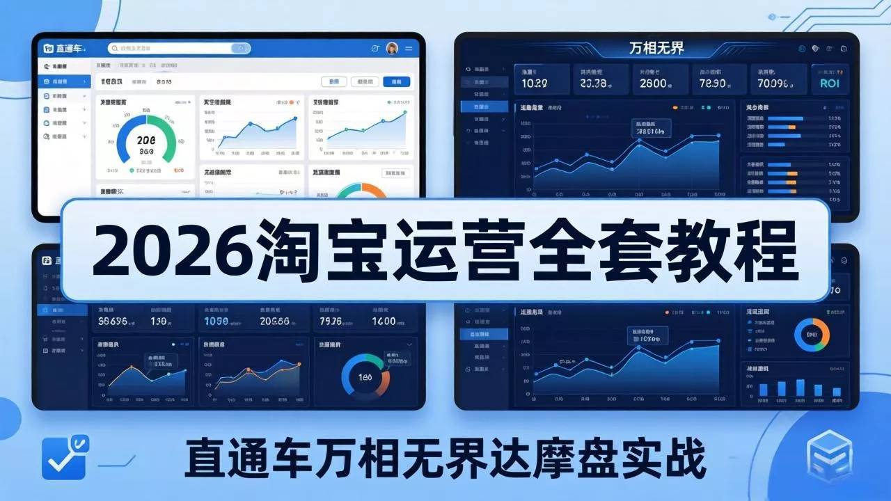 2026淘宝运营全套教程(更新7月网创项目-知识付费-在线课程-自媒体创业-网络副业-优利资源优利资源网
