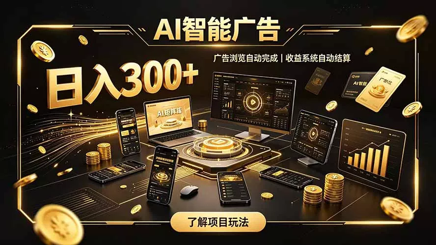 自研 AI 系统|轻资产起步|长期稳定收益|宝妈 上班族轻轻松松日入300+ 自研 AI 系统|轻资产起步|长期稳定收益|宝妈 上班族轻轻松松日入300+