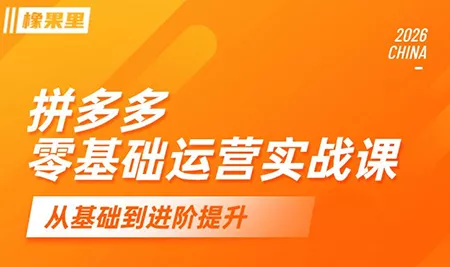 仙道电商·拼多多零基础运营实战课网创项目-知识付费-在线课程-自媒体创业-网络副业-优利资源优利资源网