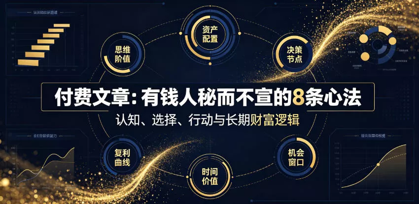 付费文章：有钱人秘而不宣的8条心法网创项目-知识付费-在线课程-自媒体创业-网络副业-优利资源优利资源网