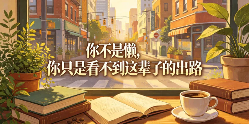 付费文章：你不是懒，你只是看不到这辈子的出路网创项目-知识付费-在线课程-自媒体创业-网络副业-优利资源优利资源网