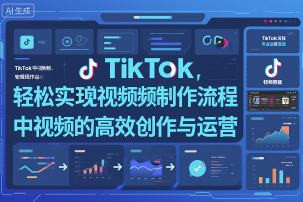 TikTok中视频制做流程，轻松实现Tk中视频的高效创作与运营网创项目-知识付费-在线课程-自媒体创业-网络副业-优利资源优利资源网
